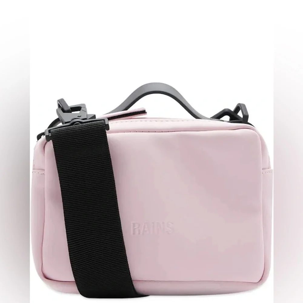 RAINS Unisex Micro Pink Laser Box Crossbody Bag NEW - Picture 2 of 6